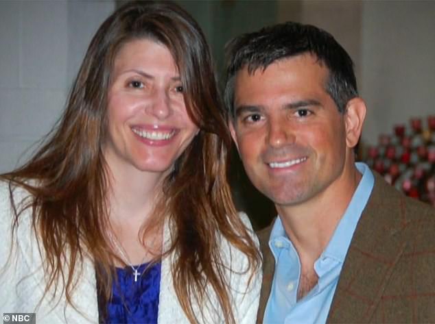 Jennifer Dulos (left) disappeared on May 24, 2019 during a divorce from her husband Fotis (right), who was later charged with murder.  Fotis committed suicide in January 2020, leaving his new lover Michelle Troconis to stand trial only for allegedly helping him cover up the murder