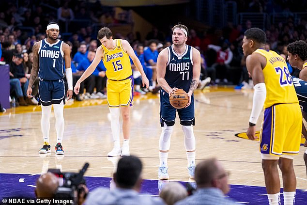 Doncic is averaging nearly triple figures this season, scoring 33 points in LA on Wednesday.