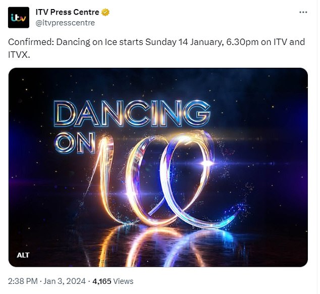 Via Twitter, ITV revealed when viewers could expect this series to start