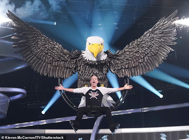 Dancing On Ice viewers labeled Eddie the Eagle as their winner after he impressed them with his skating skills during Sunday's episode of the show - arriving on a giant bird