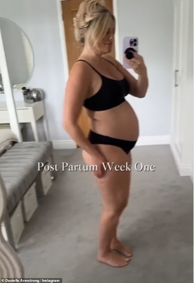 The former TOWIE star, 35, who is also mum to three-year-old Orla with her husband Tommy Edney, took to Instagram with a motivational video