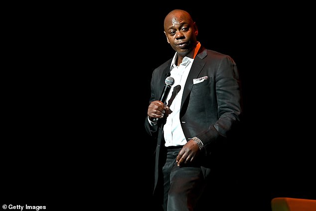 Dave Chappelle, 50, stormed off stage after a fan pulled out a cell phone during his show Wednesday at the Hard Rock Live in Hollywood, FL (pictured in Washington, DC in June 2022)