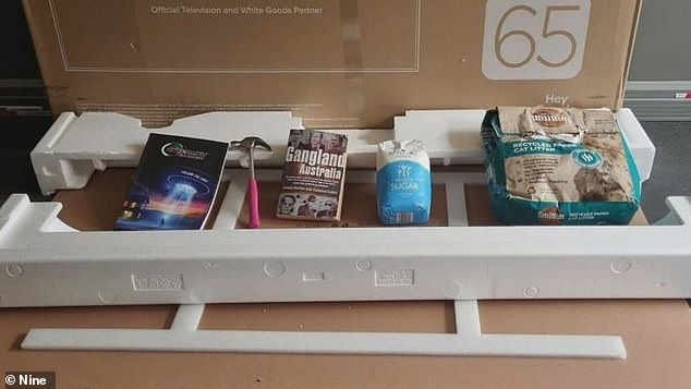 Debbie, from Adelaide, paid $550 for a TV on Facebook Marketplace, but got a box full of kitty litter, sugar, books and a hammer instead