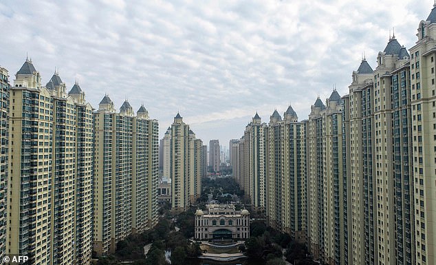 Sky-high debts: a residential complex built by Proerty giant Evergrande in Huaian, eastern China