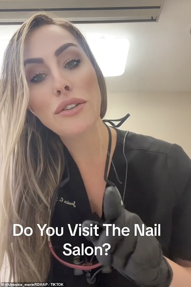 TikTok content creator Jessica Marie, a dental hygienist from the US, revealed her hack to find out if nail technicians used clean instruments during manicures