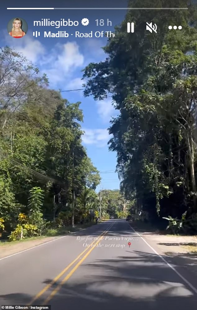 Millie has so far remained silent on reports that she has left the show.  On Friday, she shared a clip on her Instagram Stories as she left Puerto Viejo, Costa Rica