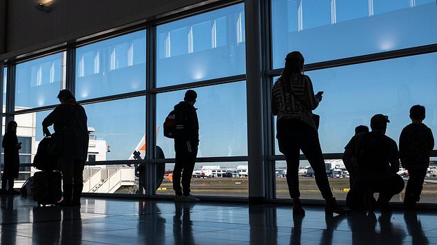 The 59-year-old, from Lurnea in Sydney's south-west, was arrested on Friday for a luggage search, the Australian Federal Police (AFP) said.