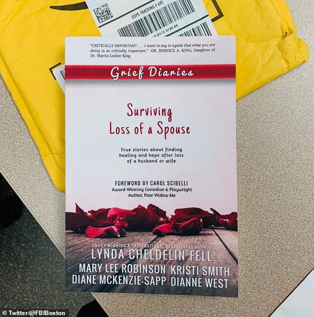 The strange packages continued to arrive for several weeks, with the contents of each package becoming increasingly bizarre.  Fly larvae, spiders, cockroaches and a self-help book on coping with the loss of a spouse were also received by the couple (above)