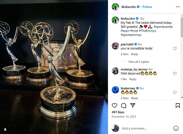 Cohn has only officially won one Emmy, but photographed her 