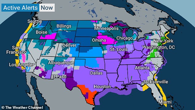 Multiple weather hazards are impacting the country, with the National Weather Service (NWS) now issuing a weather warning for every state