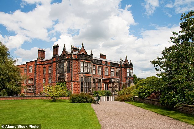 Netflix confirmed the location was used in both Fool Me Once and Peaky Blinders in a post on Facebook (stock image of Arley Hall is pictured)