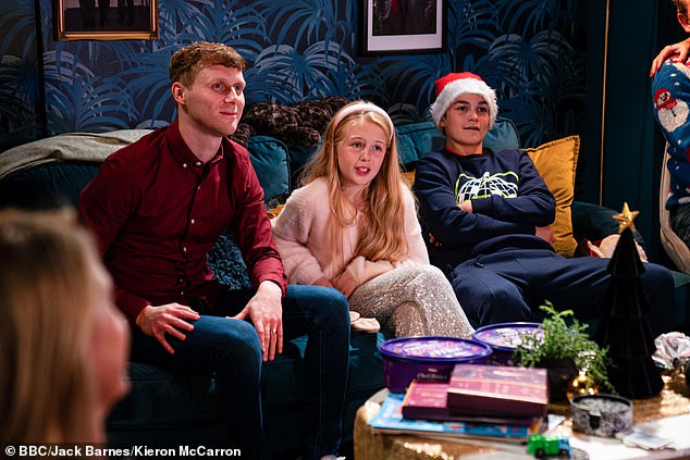 EastEnders fans could get a chance to appear on the soap as BBC bosses prepare for one of London's iconic annual events (L-R: Jamie Borthwick as Jay Mitchell, Isabella Brown as Lexi Mitchell and Sonny Kendall as Tommy Moon )