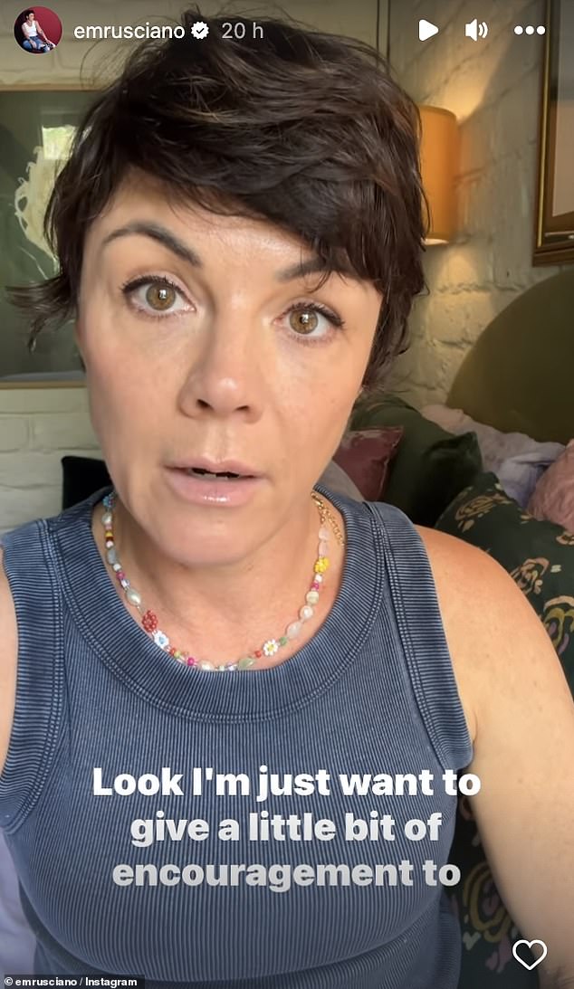 The podcaster, 44, revealed on Instagram that she is going through perimenopause and urged her followers to see a doctor if they experience symptoms