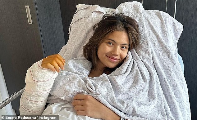 The British star used a scooter after surgery on her ankle and procedures on her wrists