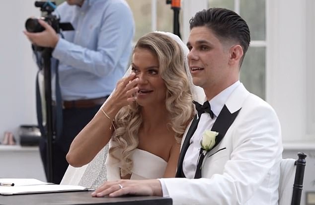 Bonita (photo, left) and Ryan (photo, right) couldn't hide their emotions on what was already a special day