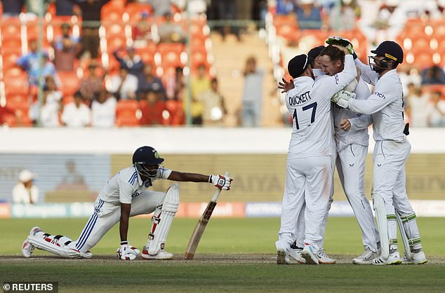 Hartley took seven India wickets as the home side collapsed on day four of the Test