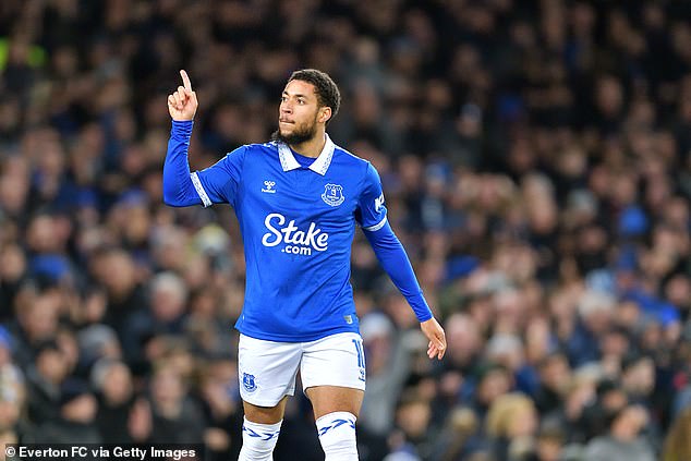 Arnaut Danjuma has played just three games for the Toffees in the Premier League this season