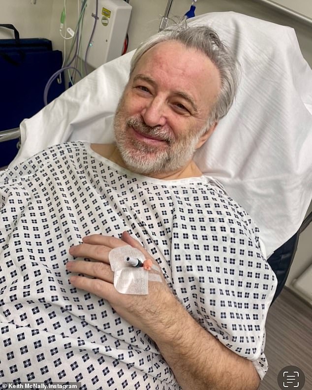 Keith McNally posted this photo from his hospital bed in London.  He captioned it: “Tomorrow at 12pm I'm going to have laser surgery to have the kidney stone destroyed.  If I don't get out of this alive, I would now like to say a big F*** OFF to everyone on Instagram who criticized me for supporting the INNOCENT Woody Allen.