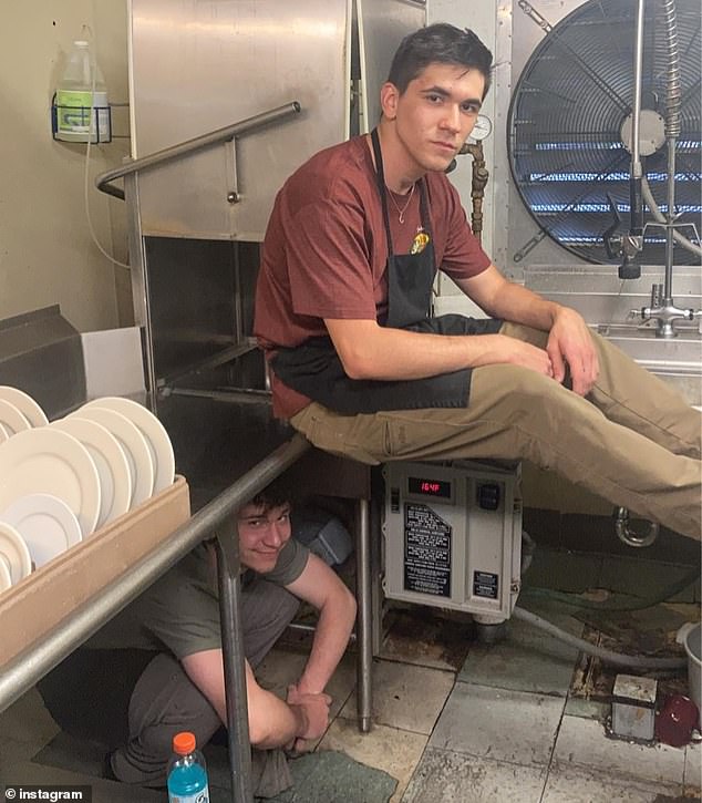 Tyler Karpinsky (above) saw his schoolwork deteriorate after taking a job as a 15-year-old at a Coughlin branch of McDonalds in Rutland, Vermont, where he had to work longer than three hours on school nights