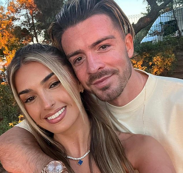 Jack Grealish with fiancée Sasha Attwood, who was at home when burglars struck on Boxing Day while the Manchester City star was away at Everton