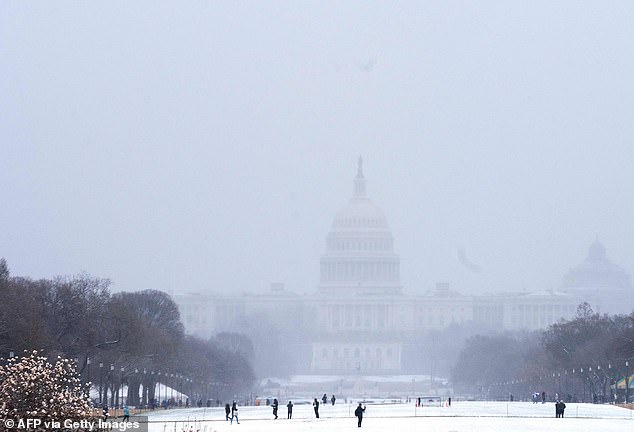 The chance of snowfall is highest on Saturday and Sunday, with travelers warned to expect 'rapidly deteriorating' conditions