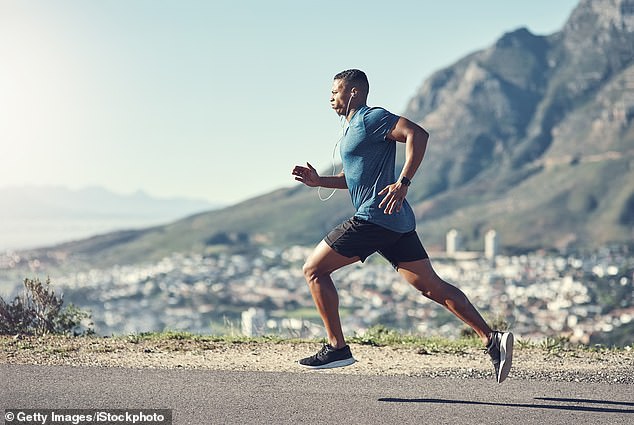 It can take about two to four weeks for aerobic weight loss exercises, such as running, to produce results you can see in the mirror