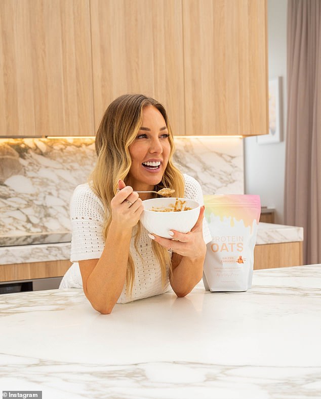 Controversial fitness influencer Ashy Bines (pictured) has revealed the special reason why she hasn't had a microwave in over a decade