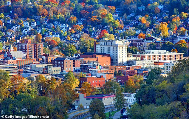 The Ascend West Virginia program offers $12,000 to remote workers who move to the Mountain State.  Morgantown (pictured) is offering additional incentives bringing the total to $20,000