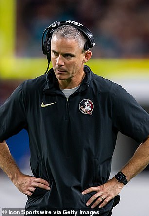 Florida State Seminoles head coach Mike Norvell