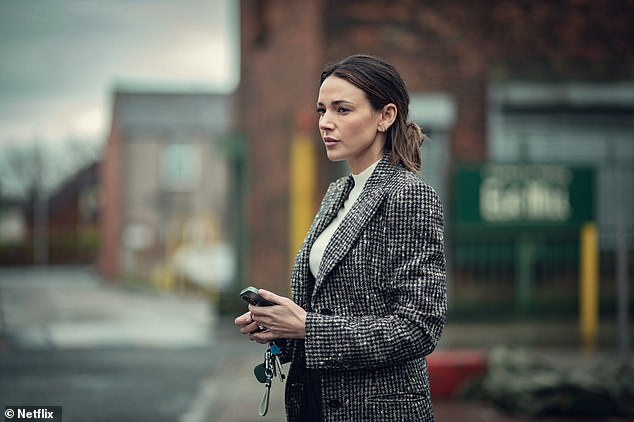 The pair appeared on The One Show to talk about their new Netflix thriller Fool Me Once, with Michelle recalling the terrifying stunt she performed while filming the show (Michelle featured in Fool Me Once)