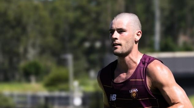 Josh Dunkley showed off a striking new take on Brisbane Lions training