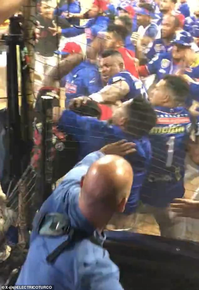 Yasiel Puig was involved in a brawl during a match in Venezuela on Wednesday evening