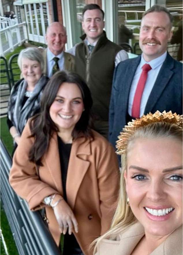 Hogg shared a photo with family members and their partners at the racecourse, but was later reportedly involved in a burglary at his brother Graham's home