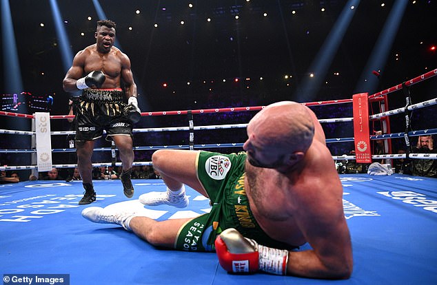 Francis Ngannou stunned Tyson Fury and knocked him down in the third round of their October clash