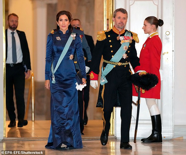 Crown Prince Frederik and Crown Princess Mary of Denmark appeared distant as they arrived at Christiansborg Palace this morning for a New Year's outing