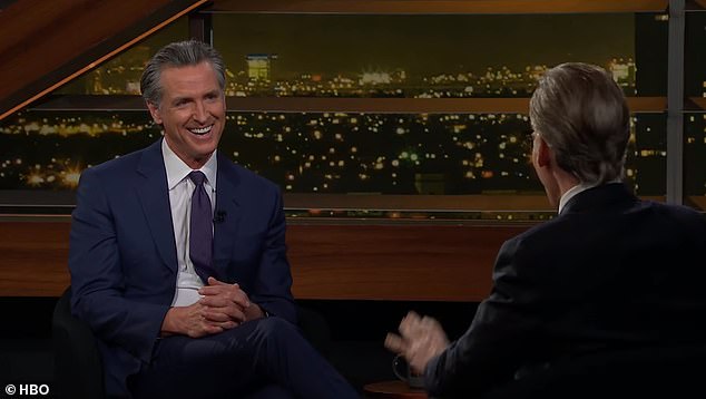 Gavin Newsom told Bill Maher that there is 