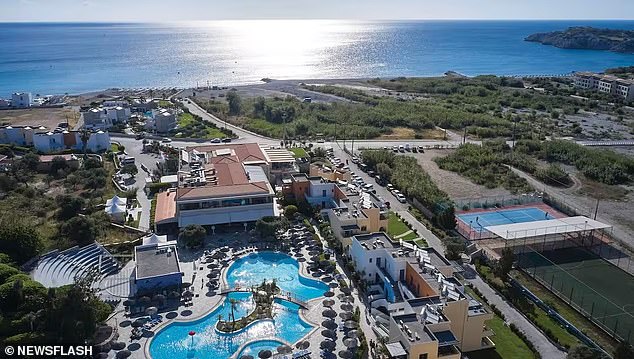 The claimants, who spent £4,532 on the holiday last summer, told the court that staff at the TUI Kids Club Atlantica Mikri Poli hotel (pictured) had failed to implement the policy.