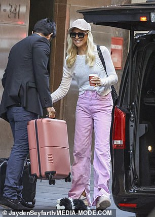 Carrie Bickmore, 43, (pictured) and Fifi Box, 46, looked incredibly rejuvenated on Sunday after spending a girls' weekend with their daughters