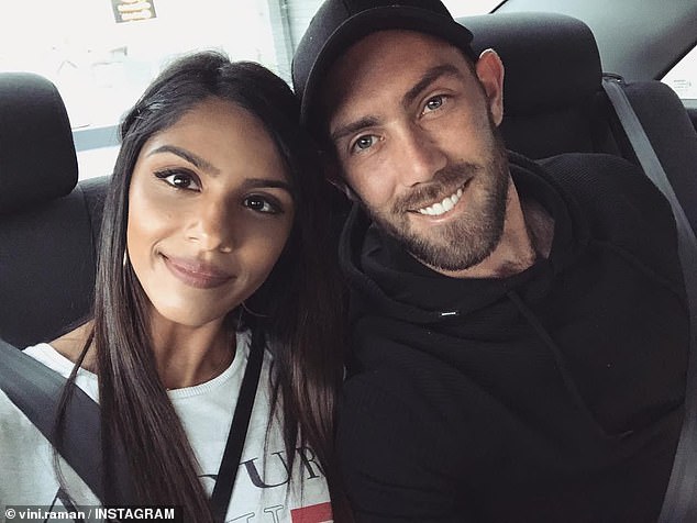 Glenn Maxwell (with wife Vini Raman) is embarrassed but will avoid sanction after being taken to hospital by ambulance during drunken night out