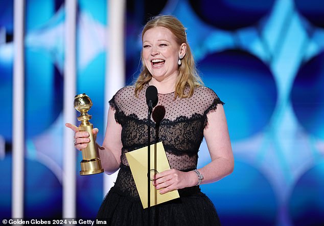 Australian actress Sarah Snook has won a Golden Globe for her critically acclaimed role in the HBO drama Succession