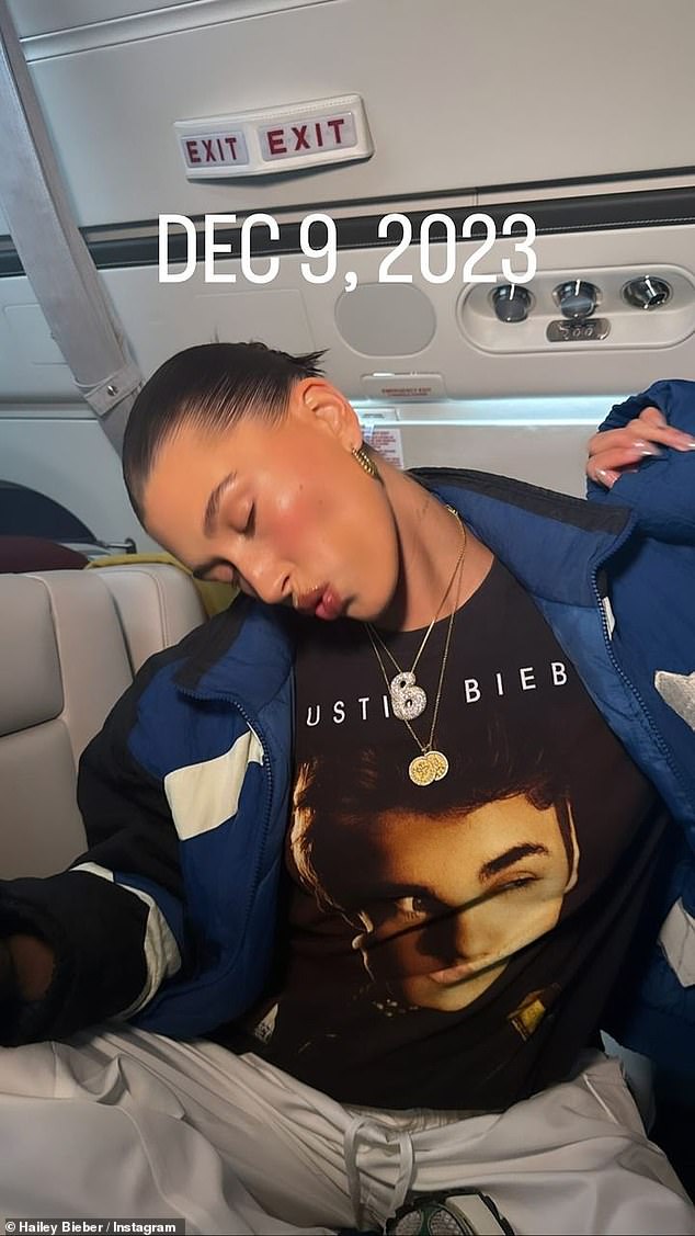 Hailey Bieber demonstrated her love for her husband, Justin, in a series of intensely personal snaps shared to her Instagram Story on Sunday