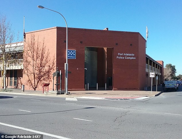 The female police officer was found dead at Port Adelaide police station (pictured), in the city's northwest, on Monday afternoon