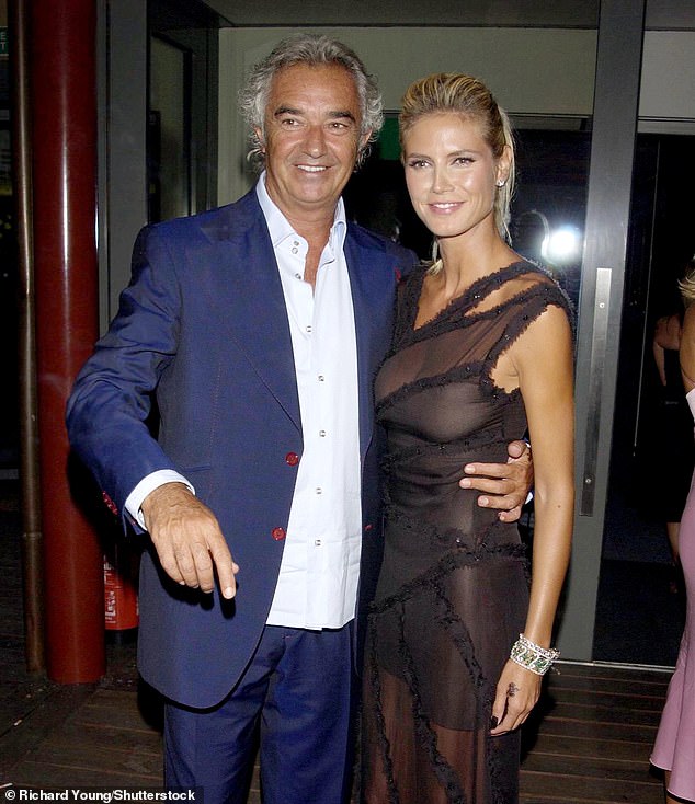 Heidi Klum called her ex Flavio Briatore 'very old' this week in a very candid interview about her love life (photo 2003 when she was 30 and he was 53)