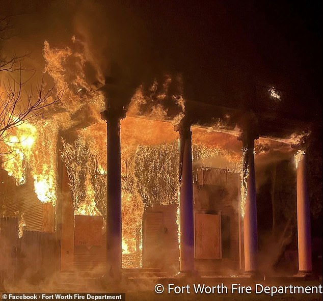 A historic Dallas home nicknamed the White House was tragically destroyed by a massive fire