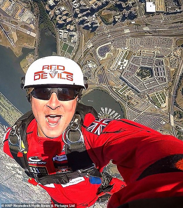 It comes after Sergeant Dean Walton (pictured) of the British Army's world-famous Red Devils parachute team died following an unplanned stunt at 3,000 feet, an inquest heard last month.