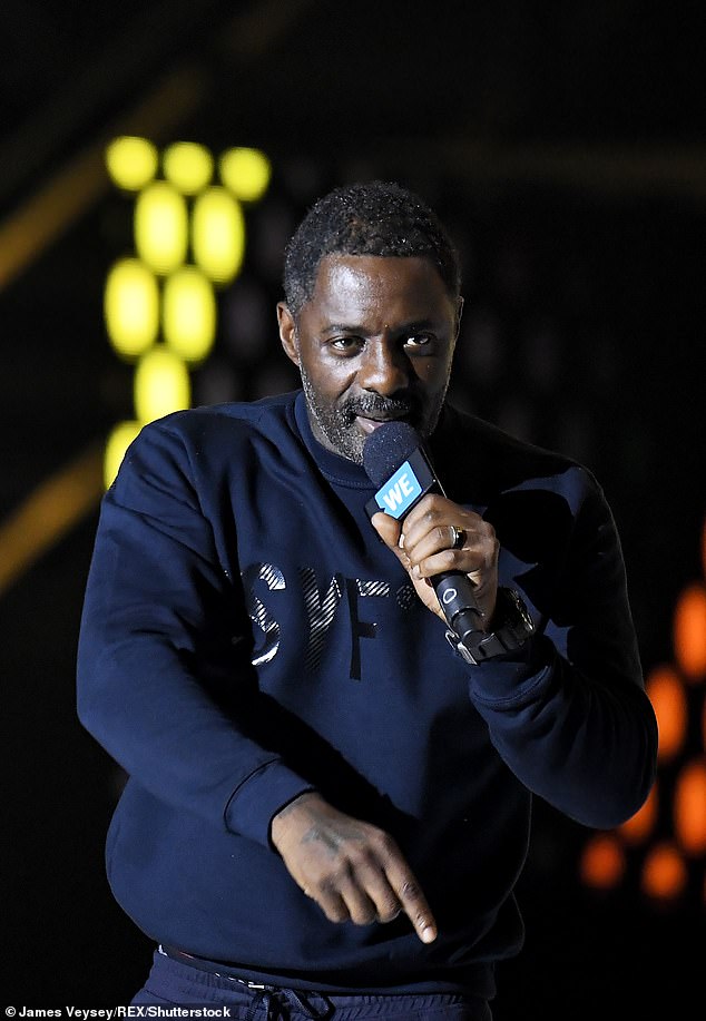 Idris Elba at the WE Day UK, Show, The SSE Arena, at Wembley, London in 2020