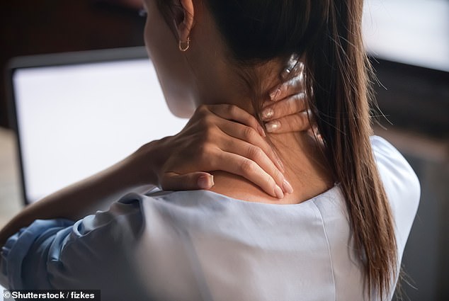 The results showed that the highest levels of inflammation were recorded in people with tension headaches and migraines - and the more fluid and inflammation there was in the neck muscles, the more frequent the headaches could occur (stock image)