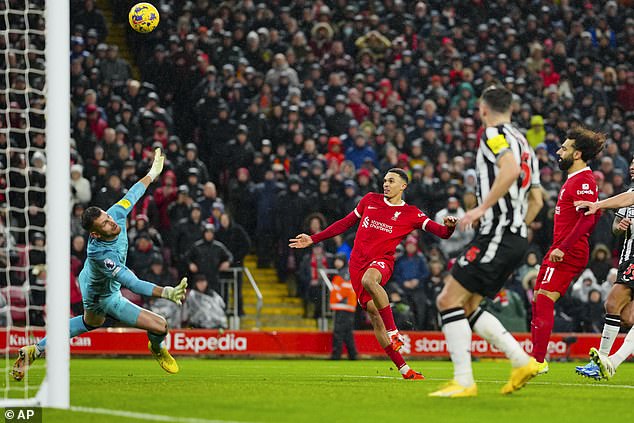 How has Trent missed that Liverpool fans in disbelief after