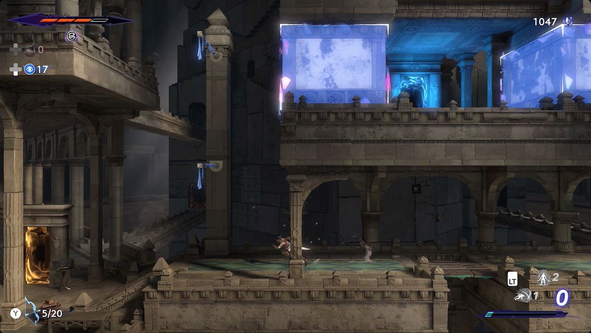 Prince of Persia: The Lost Crown Sargon in the puzzle room in the Sacred Archives