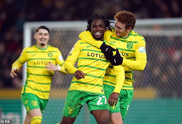 Jonathan Rowe's (pictured centre) scored a fantastic individual goal to give Norwich the win